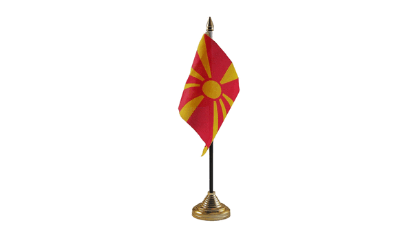 Macedonia New Table Flags